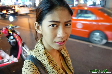 Skinny Asian teen Jay gets her hairy pussy dicked by a bald guy