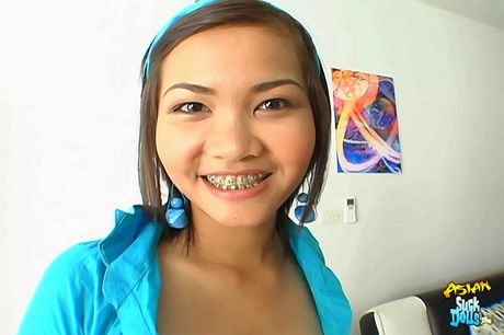 Stunning Asian teen Fa gets her pierced pussy licked out and dicked hard