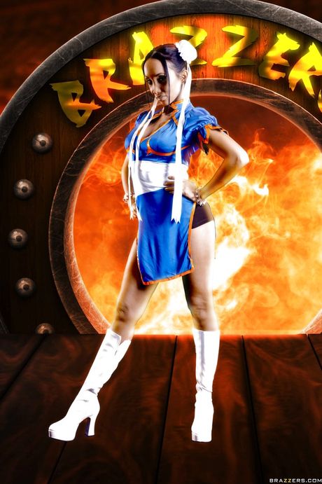 Inviting oriental milf Katsuni exhibiting big titties and pussy