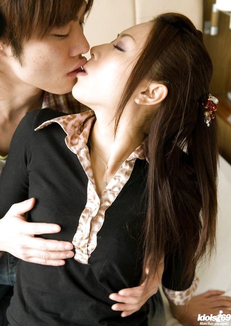 Hot japanese Rimu rammed after good blowjob