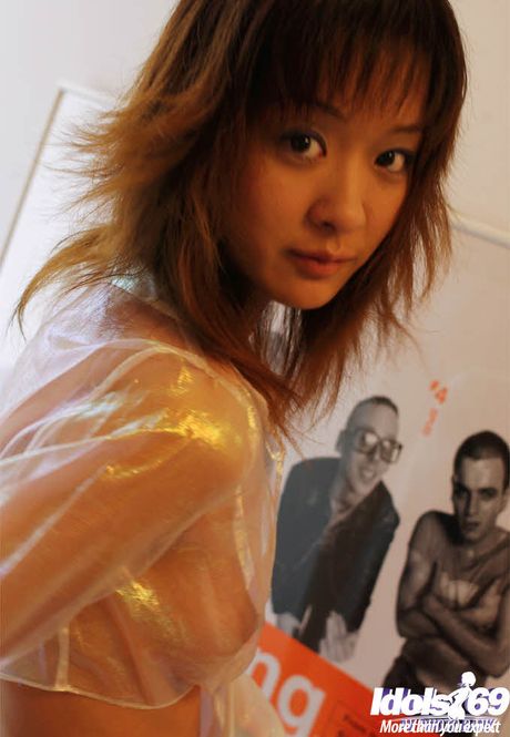 Sexy japanese teen Izumi in hot undies shows tiny tits and spreads her legs