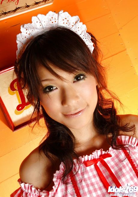 Hot japanese teen Kaho Kasumi exposing big boobs and hot ass