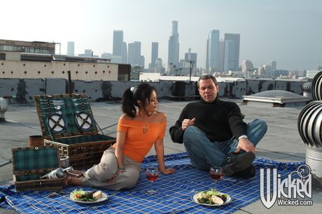 Hot asian milf Kaylani Lei fucked after sucking dick