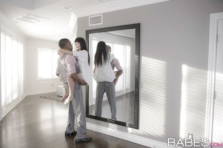 Slim oriental milf Marica Hase rammed by big black cock