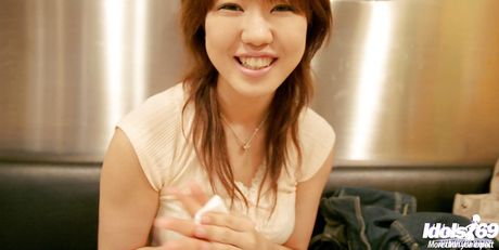 Shapely japanese youthful Chise exhibits big tits and pussy